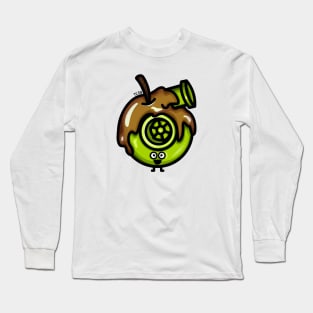 Cutest Turbo - Green Caramel Apple Long Sleeve T-Shirt